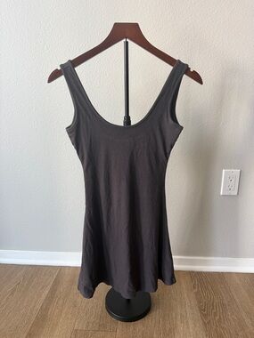 Nectar Clothing - Women’s Scoop Neck Tank Dress - Charcoal Gray SMALL